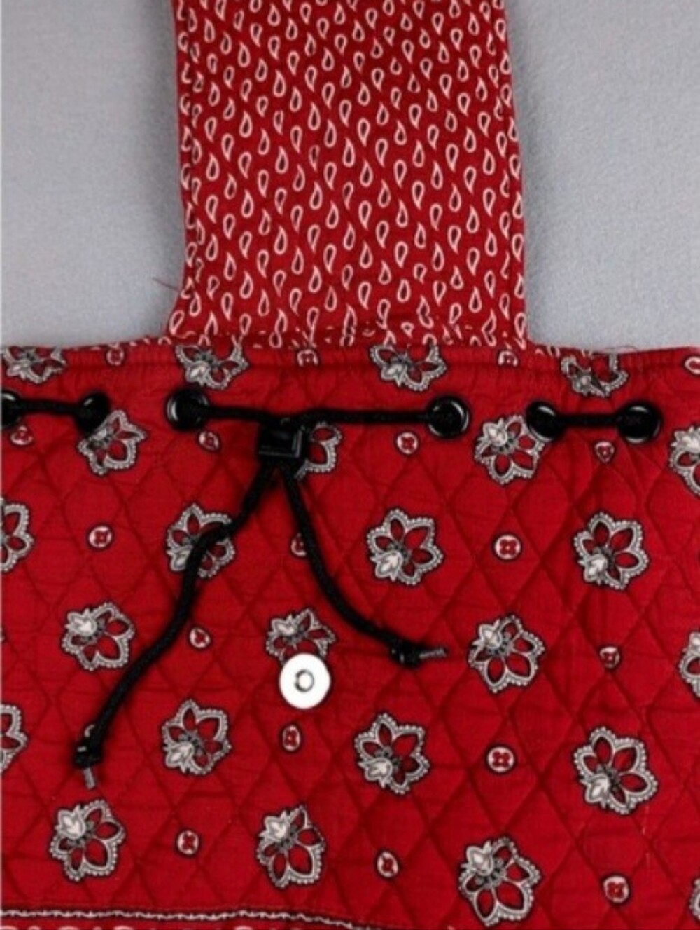 Vera Bradley Vintage Quilted Red Bandana Paisley Mini Backpack